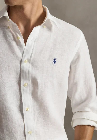 Polo Ralph Lauren CUSTOM FIT LINEN SHIRT - Skjorter